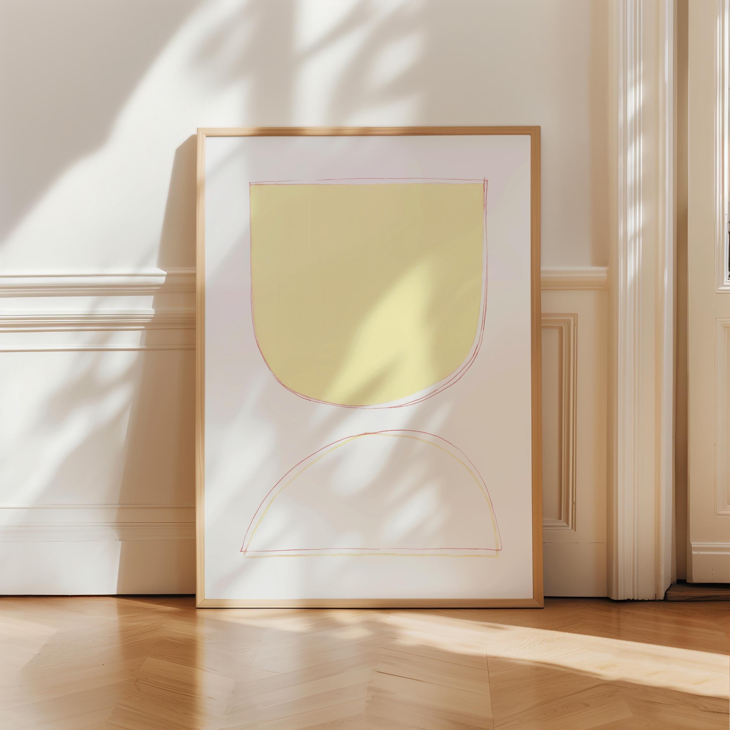 Mid Century Modern Abstract Shapes Art Print (digital Download) - Etsy