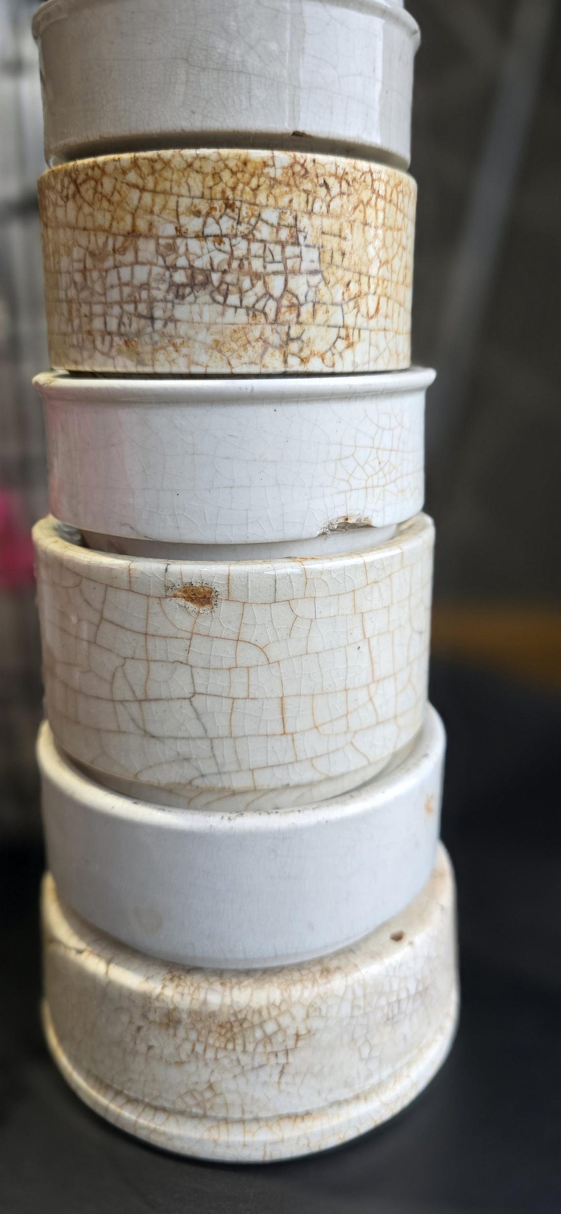 Antique English Ironstone Bases Risers Upcyled English Advertising - Etsy