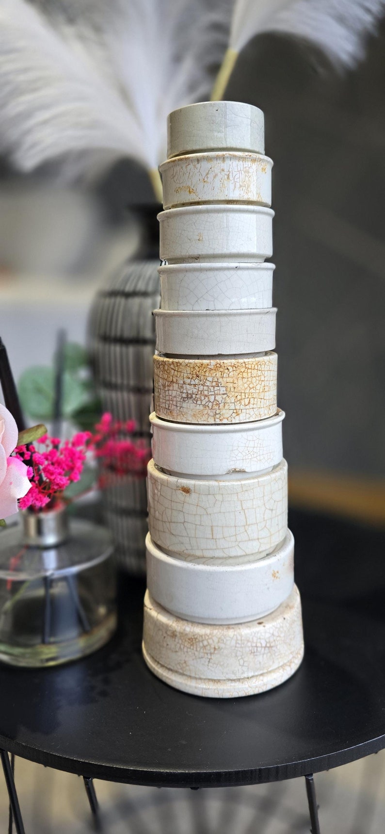 Antique English Ironstone Bases Risers Upcyled English Advertising - Etsy