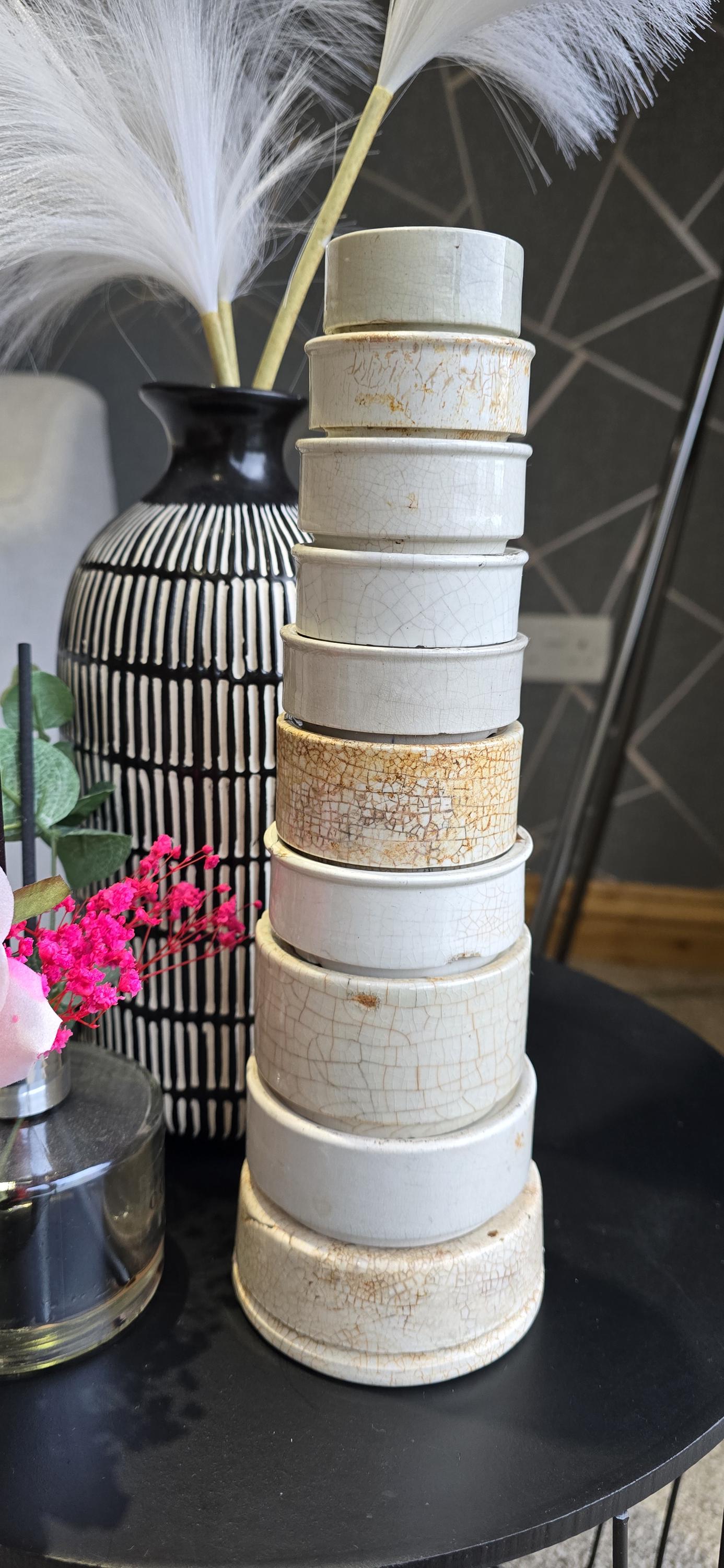 Antique English Ironstone Bases Risers Upcyled English Advertising - Etsy