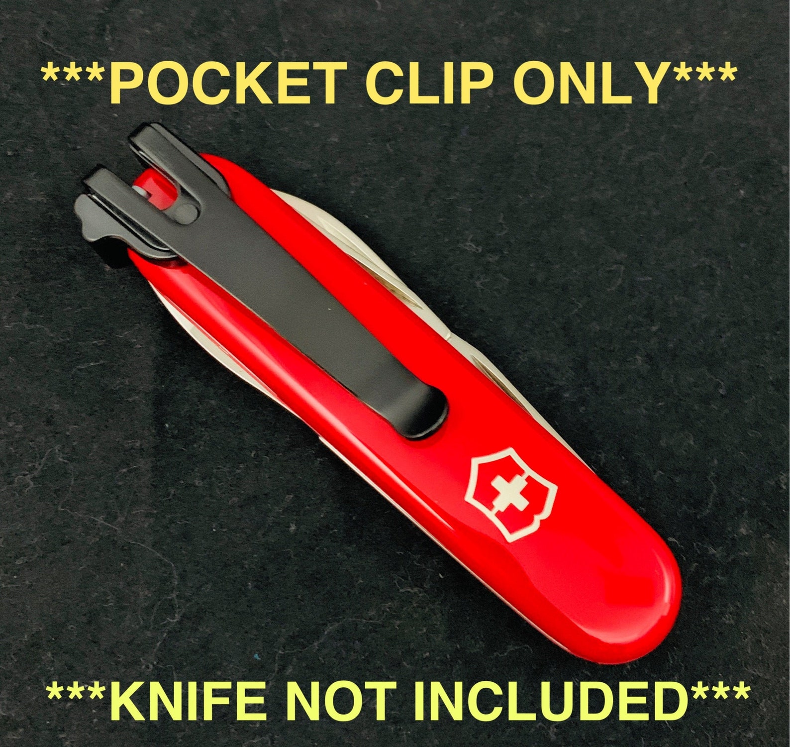 Black Deep Carry Pocket Clip For 91mm Victorinox & Wenger Etsy