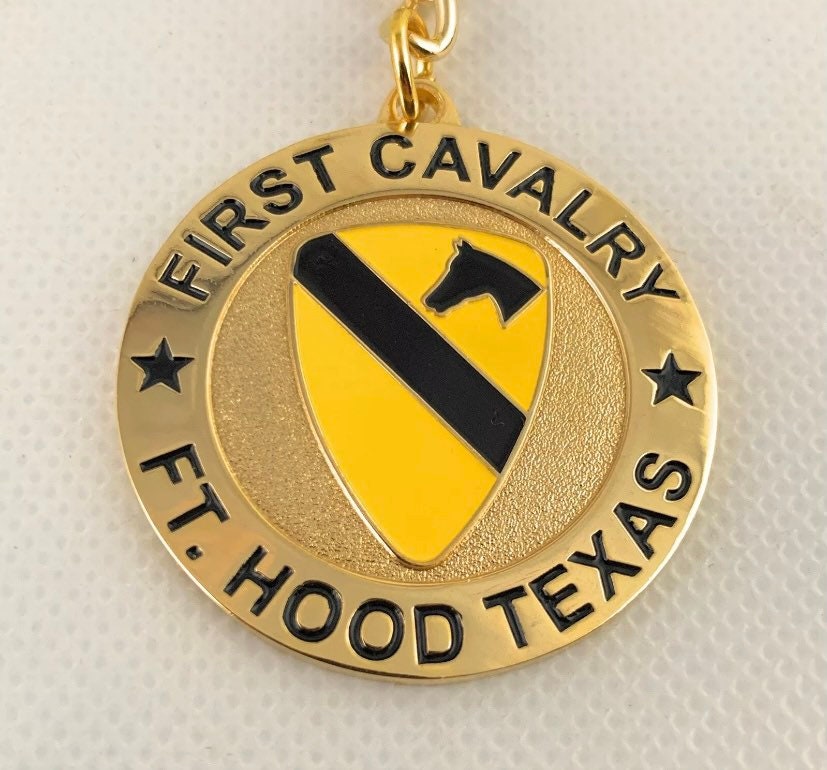 US Army 1st Cavalry Division Insignia Keychain 1st Cav | Etsy