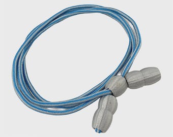 US Army Military Intelligence Corps, Light Blue & Grey Acorn Campaign Hat Cord