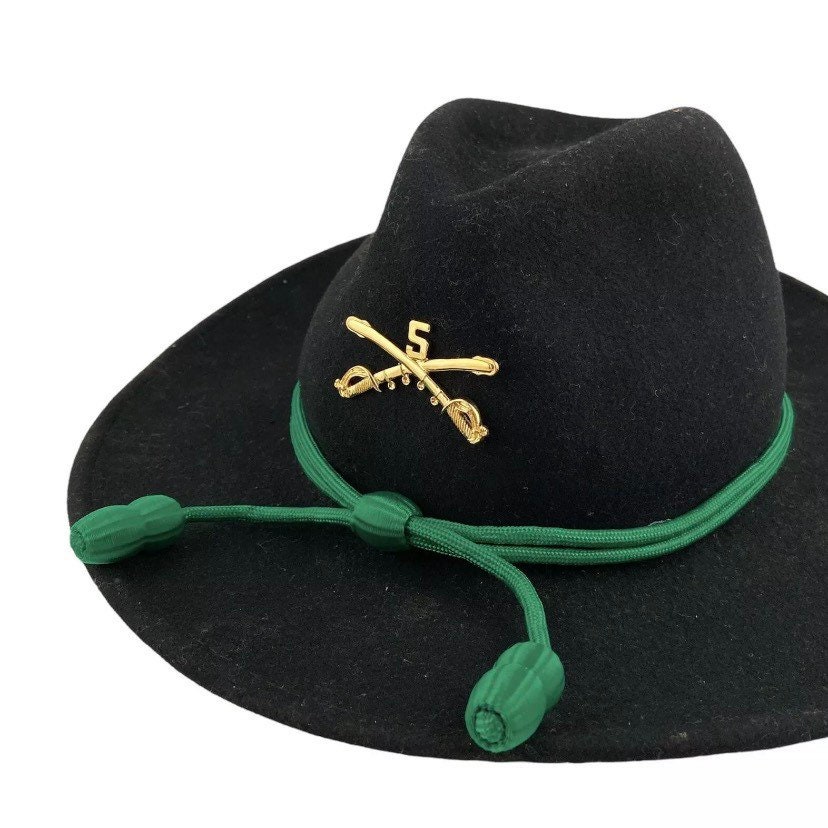 US Army Quartermaster Buff, Tan Acorn Campaign Hat Cord