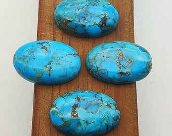 AAA-kwaliteit: 18 * 27 mm gekalibreerde maat: natuurlijk blauw turkoois edelsteen ovaal cabochon handgepolijste edelsteen macramé maken edelsteen gladde steen