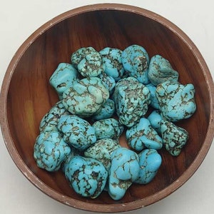 Turquoise Rough Small Chunks-AAA Quality-11-28mm Aprox-Turquoise for Pendants, Rings Wirewrap Jewelry-December Birthstones-Free Shipping Lot