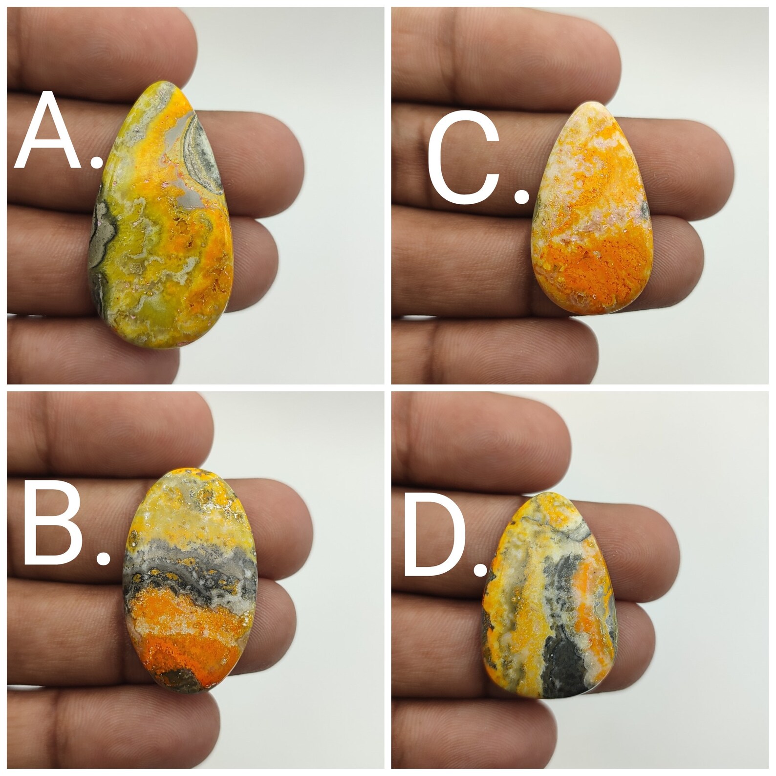 Natural Bumble Bee Jasper Cabochonwholesale Gemstonehigh Etsy