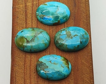 13 * 18 mm - gekalibreerd formaat - AAA-kwaliteit - natuurlijke blauwe turkoois cabochon edelsteen - ovale cabines - losse edelsteen - macramé maken van steen - gladde cabochon