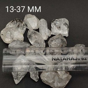13-37mm High Quality Raw Stones Herkimer Diamond Loose Gemstone Retail and Wholesale Undrilled Rough Stones APRIL Birthstone Free Shipping