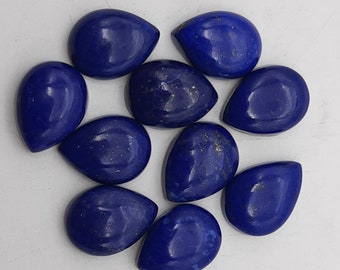 AAA lapis lazuli-peercabochon, 12 x 16 mm platte edelsteen