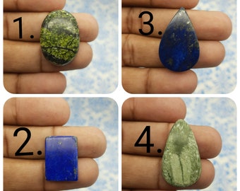 AAA Quality-Free Size Gemstone-Wholesale Gemstone -Jewelry Making Cabochon Pendant-Loose Gemstone-Mix Shape & Size Gemstone- Lapis Cabochon