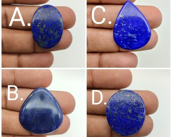 AAA Quality Natural Blue Lapis Cabochon Flat Back Loose Gemstone Cabochon For Jewelry Making Free Form Shape Mix SIze Hand Polished Cabochon