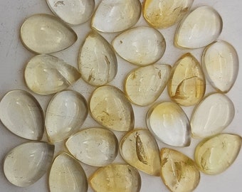 4x6mm Size-AAA Kwaliteit-Natuurlijke Gouden Rutilated Quartz Edelsteen-Drop Vorm Edelsteen-Edelsteen Gebruikt voor het maken van sieraden-handgepolijste edelsteen