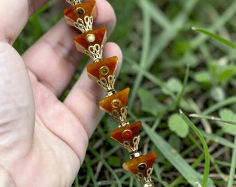 Healingstaf met 7 chakra's – Carneool-piramide-energiestaf met heldere kwartspunt – Reiki-meditatie-instrument voor spirituele genezing