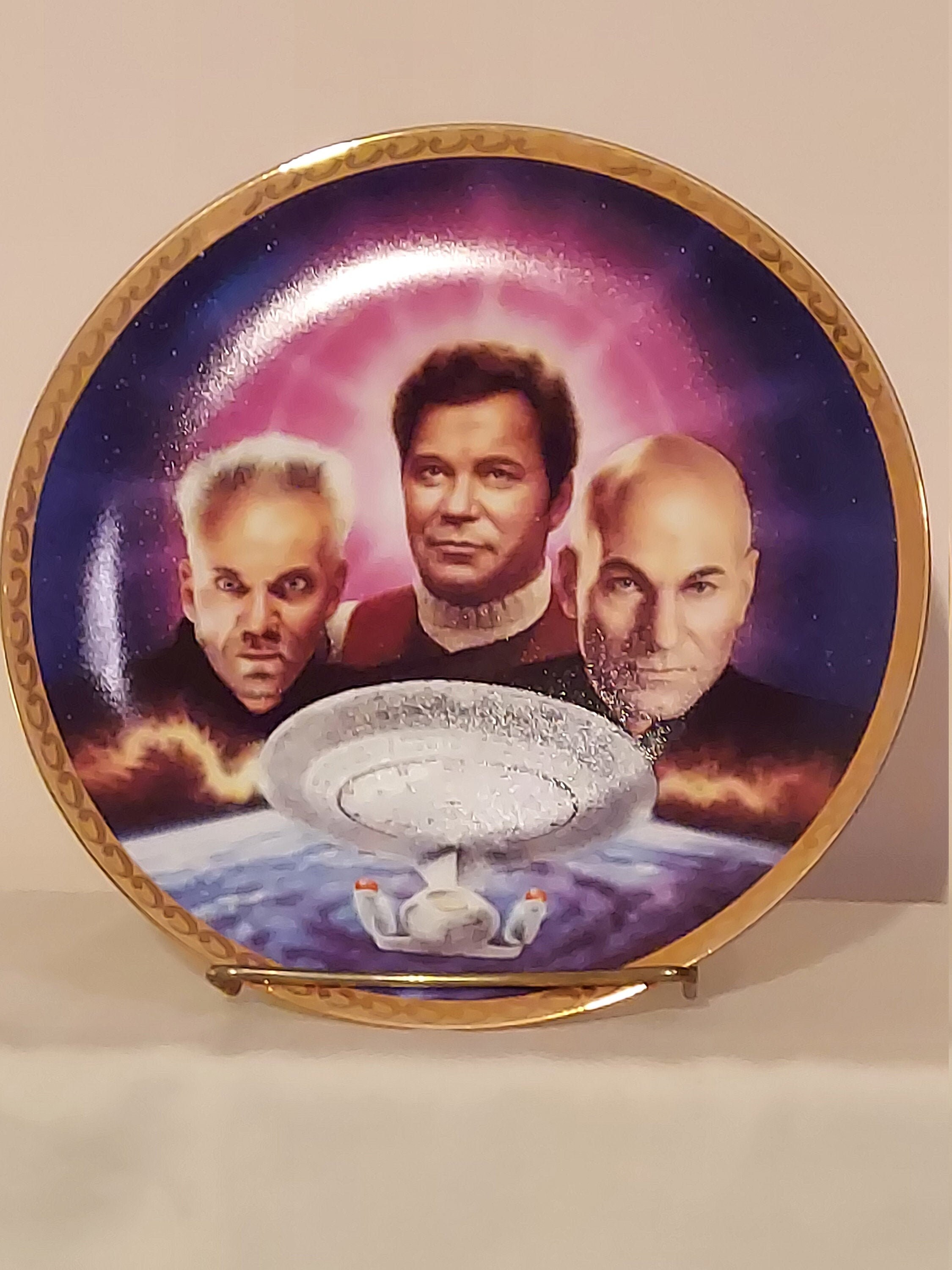 Star Trek Plate Collection The Ultimate Confrontation Etsy