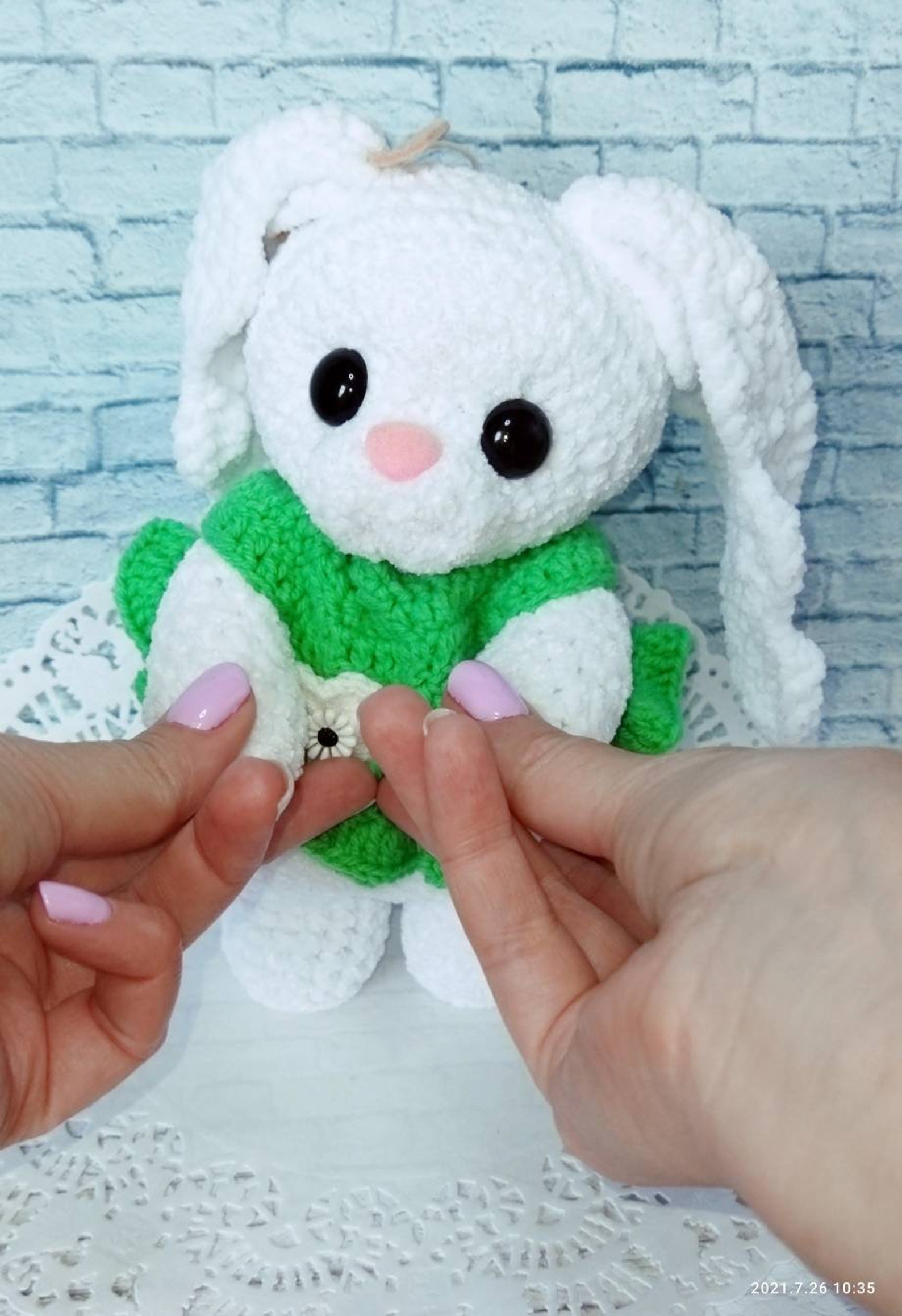 Deaf doll hare in hearing aids with cochlear implantation Etsy