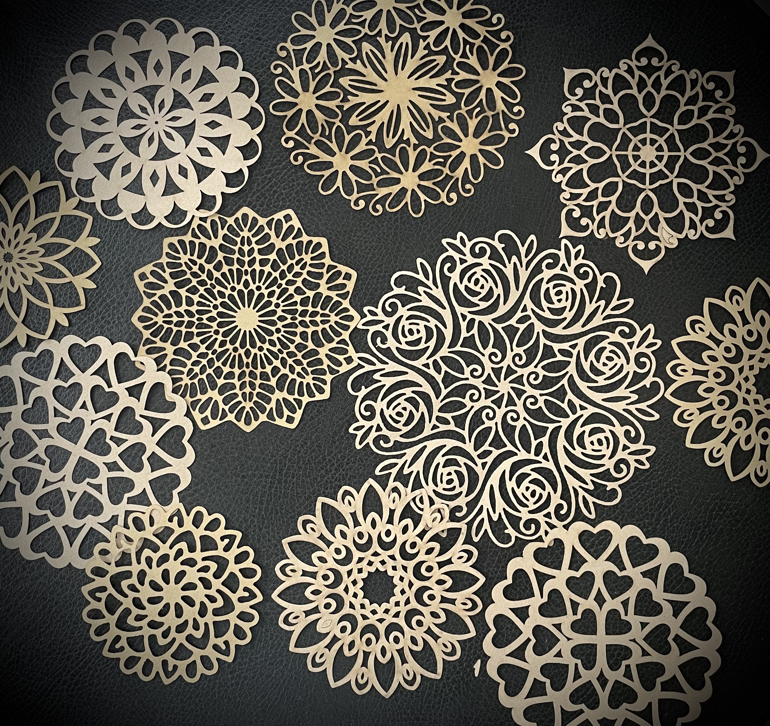 25 Kraft Paper Doilies Great for Stenciling and Cardmaking Etsy