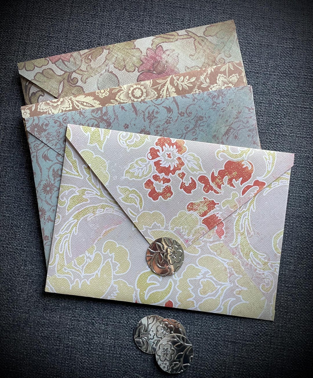 4-handmade-decorative-envelopes-5-x-7-made-with-pattern-high-quality
