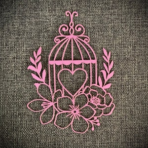 Flower Birdcage 002 ornate svg bridal bird cage png