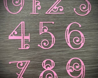 Retro numbers svg png great gatsby letters  art nouveau