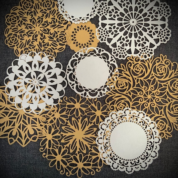 Gold Paper Doilies Etsy