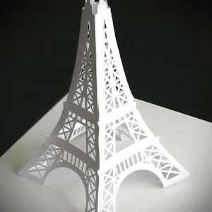 Torre Eiffel 3D SVG, peça central, ótima para festas, faça você mesmo, Cricut
