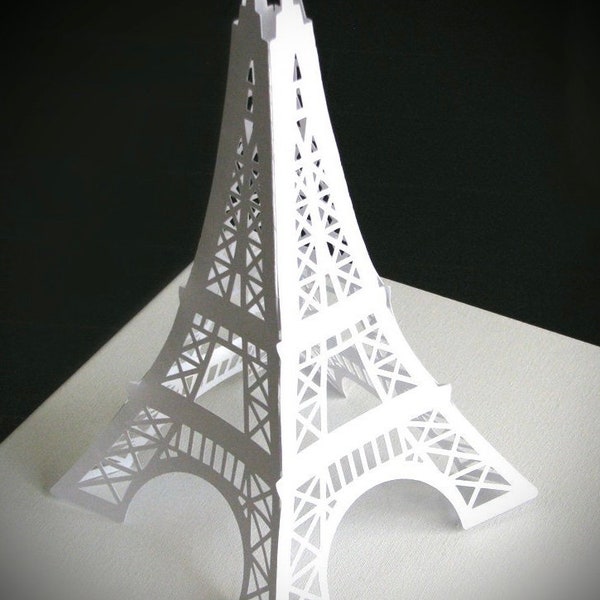 3d Tour Eiffel svg pièce maîtresse idéale pour les fêtes bricolage cricut