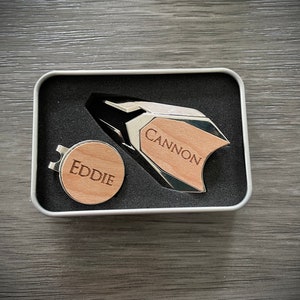 Marcador de pelota de golf y juego de divot: regalos de golf personalizados para hombres, regalo de golf para el Día del Padre, regalo para el padrino de boda
