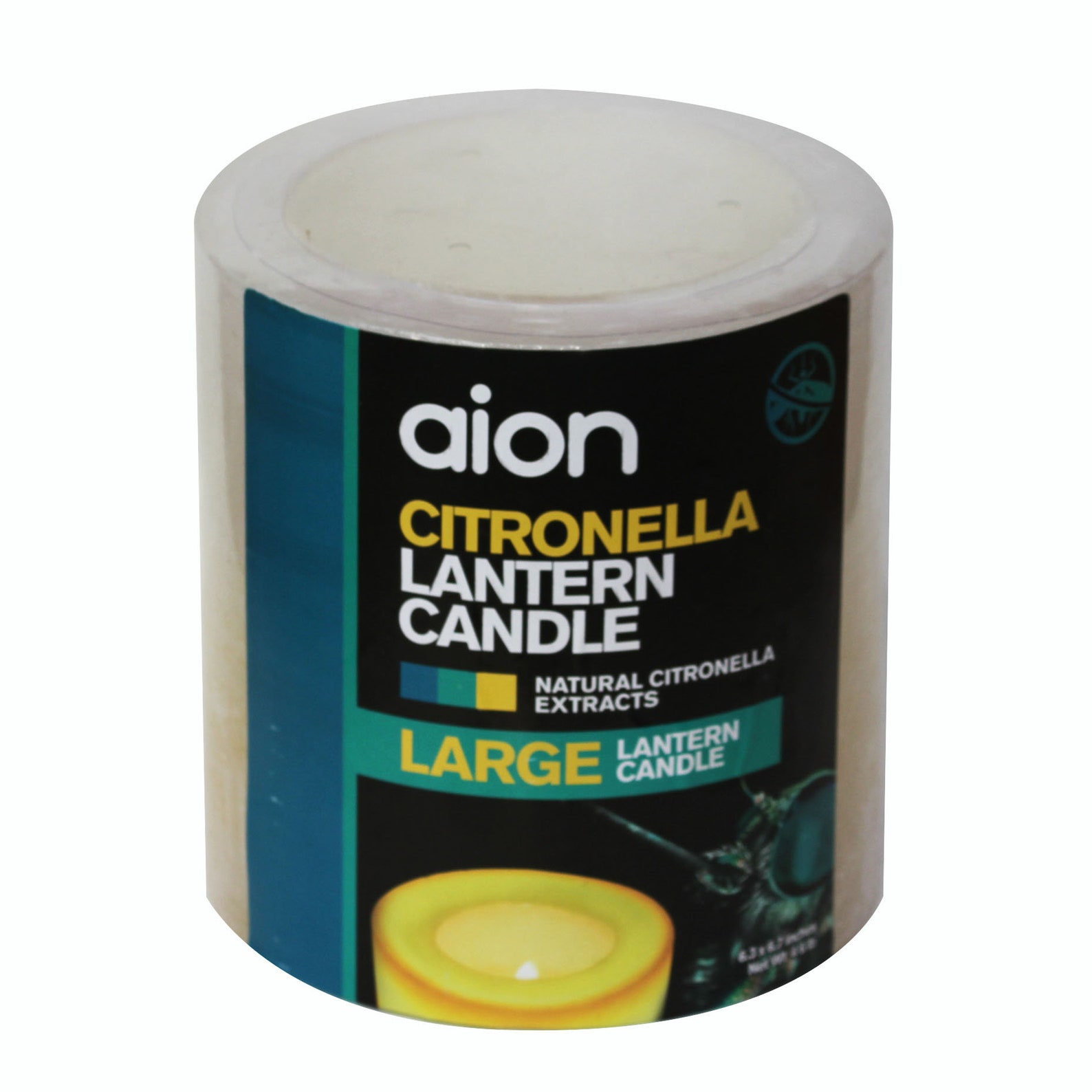 Aion Citronella Pillar Candle Lantern Large Decorative Etsy