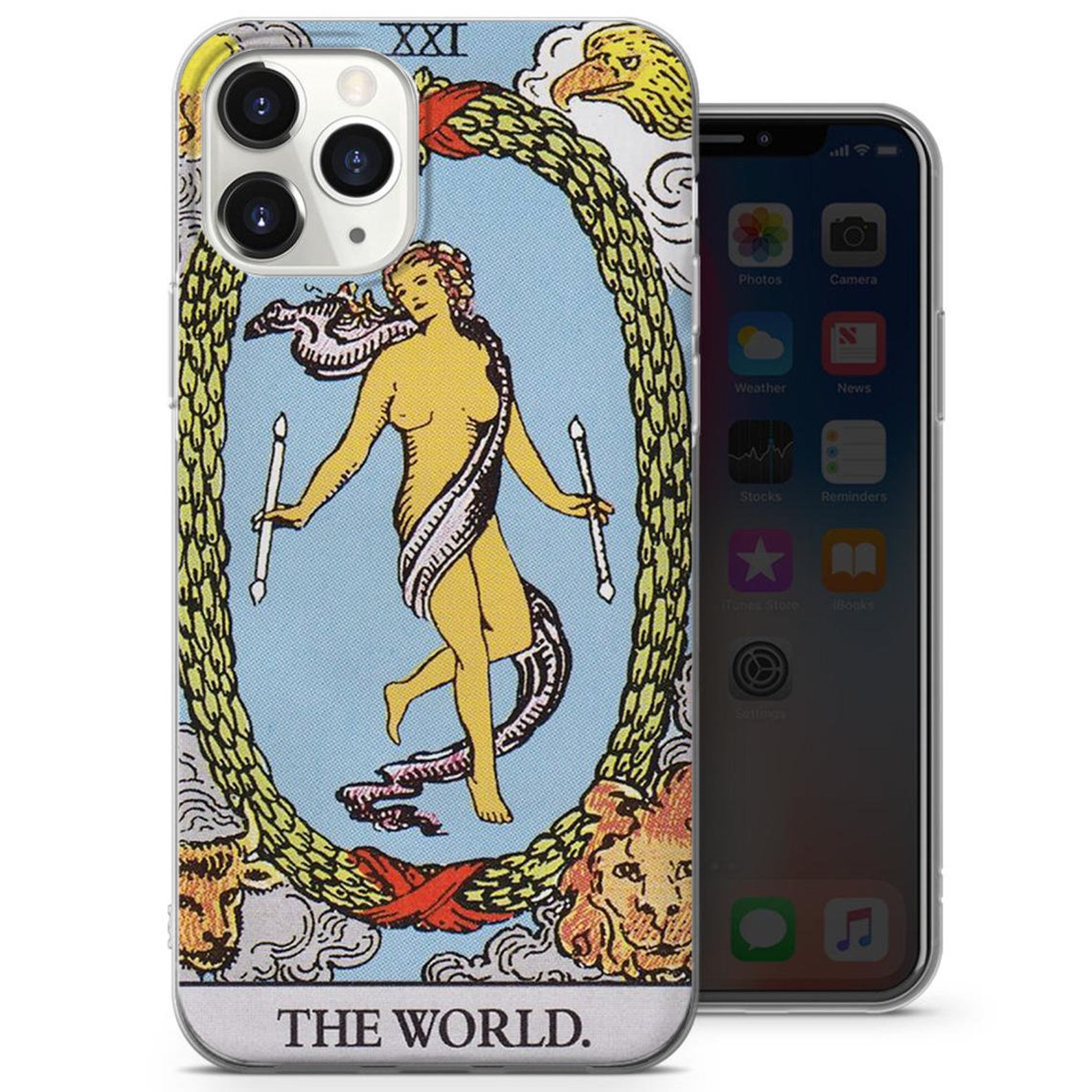 Tarot Cards iPhone 12 Case Silicone Cover Tarot Cards Reading Etsy
