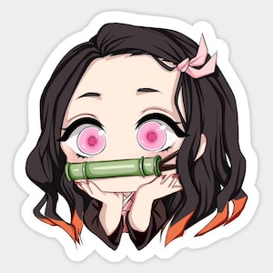 Nezuko Kamado Demon Slayer non laminated anime sticker