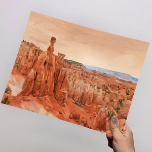 DIGITAL DOWNLOAD: Bryce Canyon Fine Art Oil Painting, Utah National Parks Collection