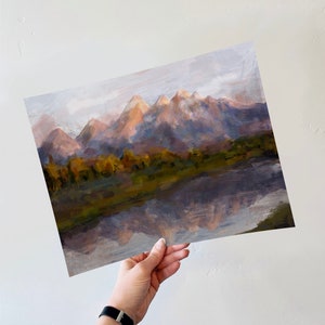 DIGITAL DOWNLOAD: Grand Teton Nationalpark Gemälde, Fine Art Ölgemälde, Grand Teton National Park Gemälde