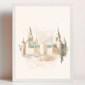 DIGITAL DOWNLOAD: San Diego Temple modern LDS art print, painting of lds temple