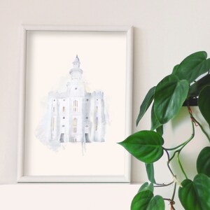 St. George Utah Temple Painting, LDS Temple Painting