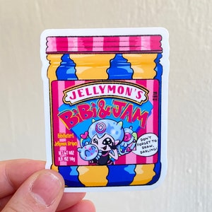 Jellymon Bibi & Jam Vinyl Sticker! *waterproof*