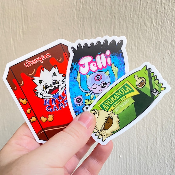 Buy Digimon Ghost Game Snack Sticker Trio Jellymon Angoramon Online in  India 