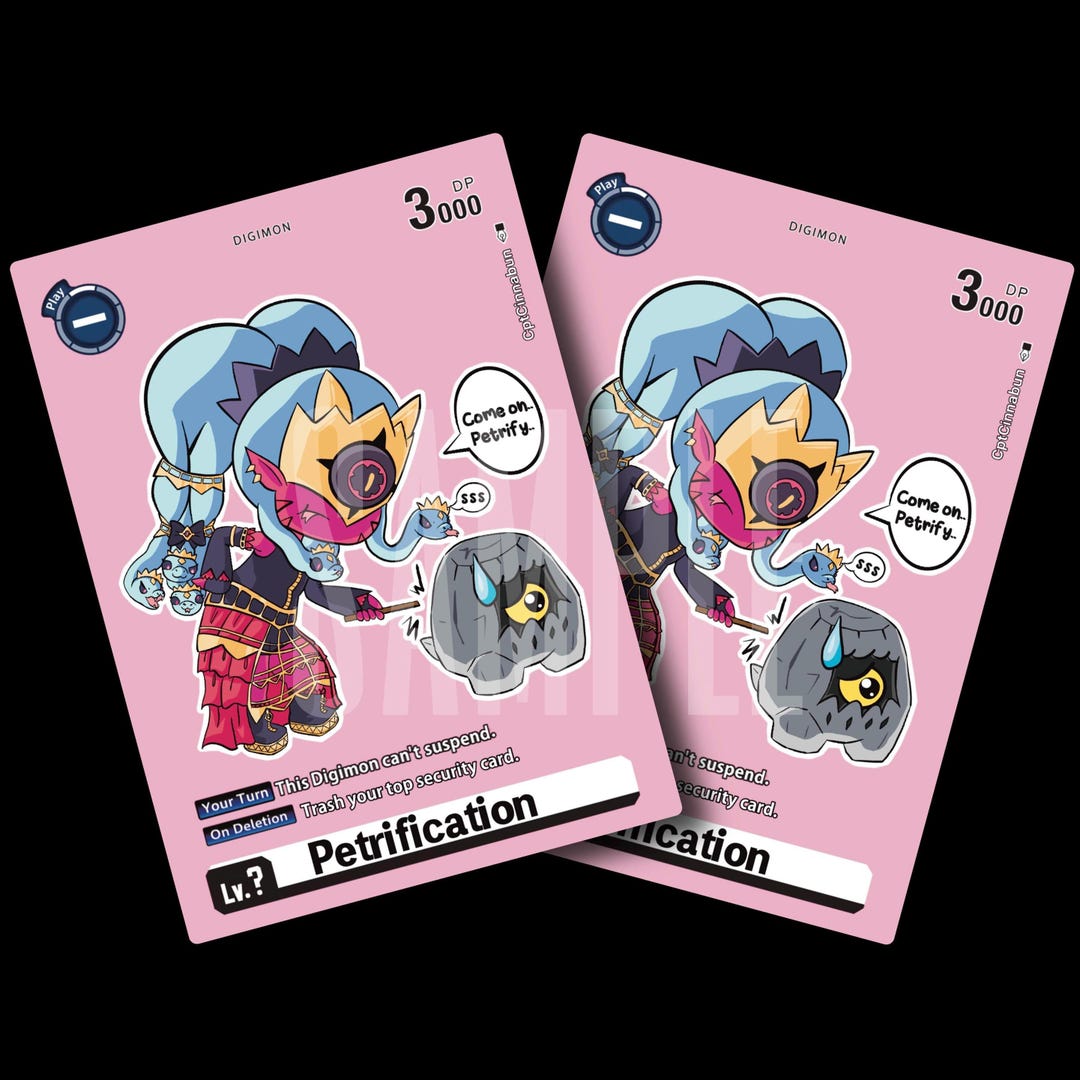 Petrification Token (set of 4) Digimon TCG - Etsy