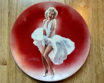 MARILYN MONROE collector plate. Sex Symbol “Seven Year Itch”,Sex Icon Marilyn, Limited Edition Marilyn Monroe Fan,Gift for Dad or Collector