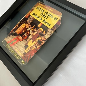 Zwevende vintage boekomslag Shadow Frame Artwork Uniek modern kunstcadeau Oscar Wilde afbeelding 4