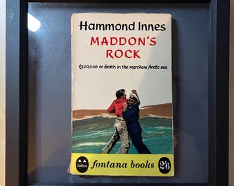 Floating Vintage Book Cover Shadow Frame Artwork Unique Modern Art Gift - Maddon's Rock