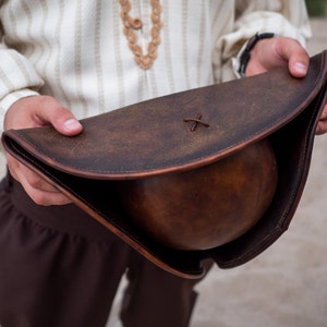 Pirate leather has. Brown pirate hat. tricorn