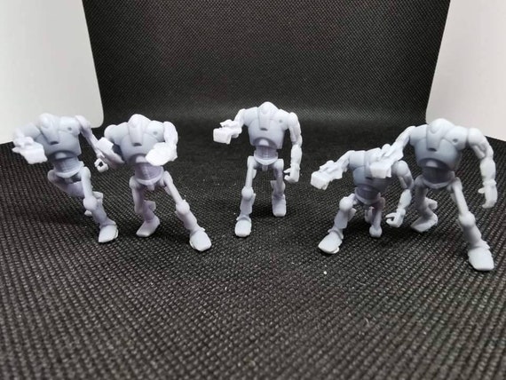 B2 Battle Droids Unit of 6 Droids 3D 