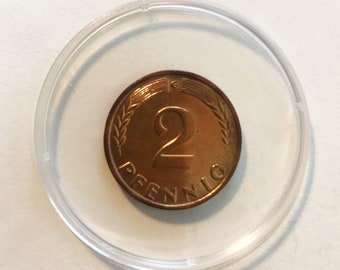 2 Pfennig 1963 G, not magnetic, PP, very rare!!