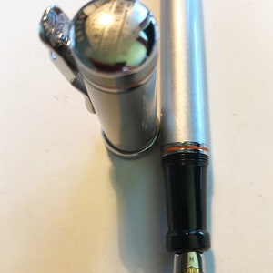 Harley Davidson Füller (Watermann) with lifting clip, spring M, silver, 1980s