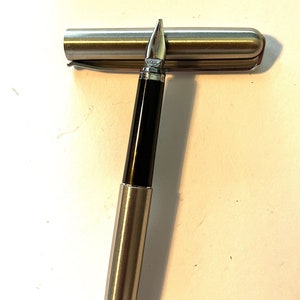 Elysee vulpen, roestvrij staal, witgouden penpunt M, 1990