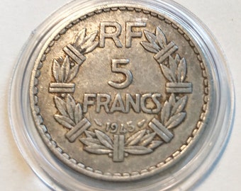 Essai de 5 francs Lavrillier, aluminium 1945