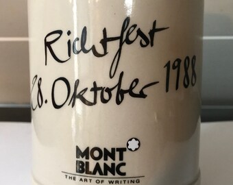 Beer mug 0,5l Topping-out ceremony MontBlanc 1988