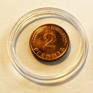 2 Pfennig 1961 G-rare, edition 100 pieces. PP, copper patina