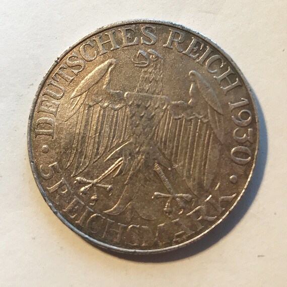 5 Reichsmark Graf Zeppelin 1930 Karlsruhe - G, Silver - Etsy